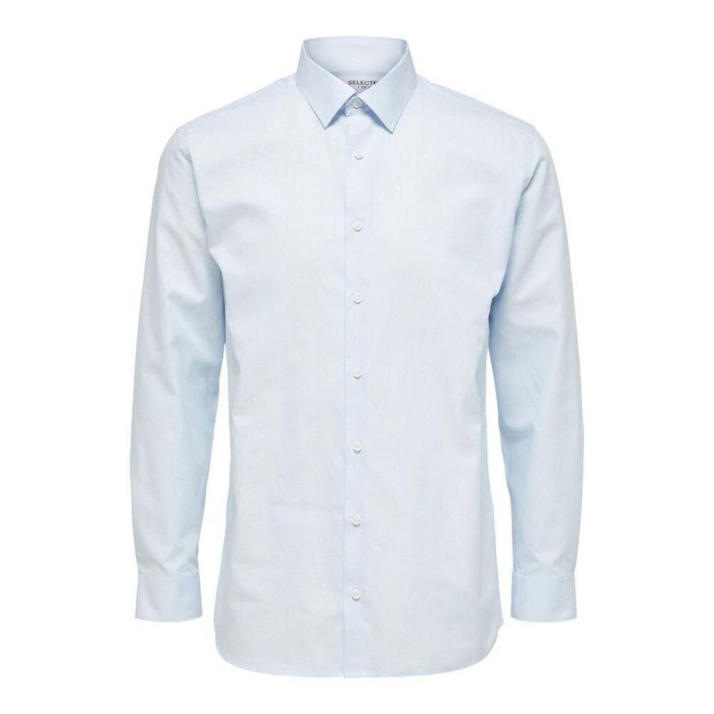 Selected Slim Fit Oxford Shirt Light Blue Classic Men Blue Shirts